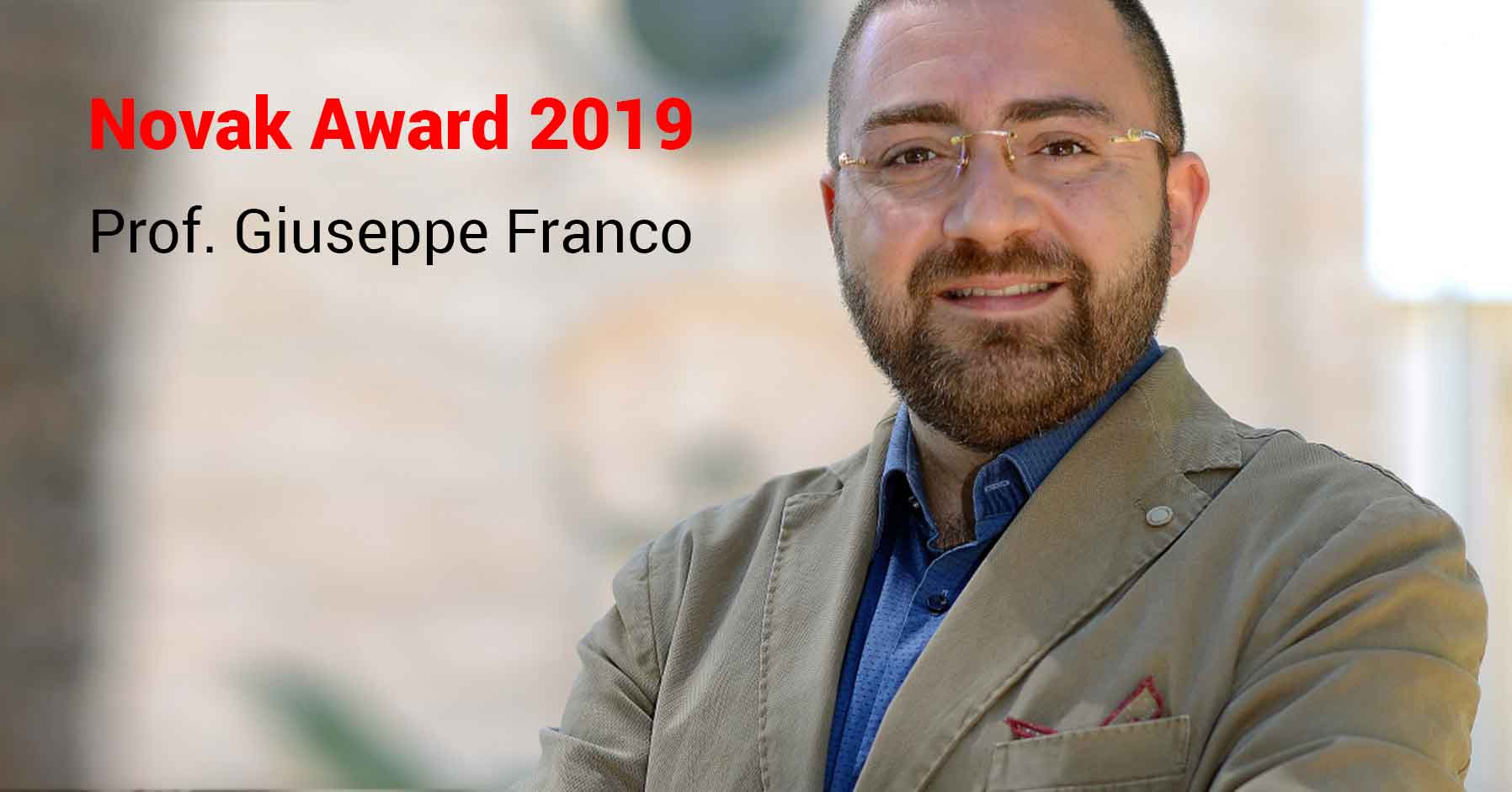 Assegnazione del Novak Award 2019 al Professor Giuseppe Franco