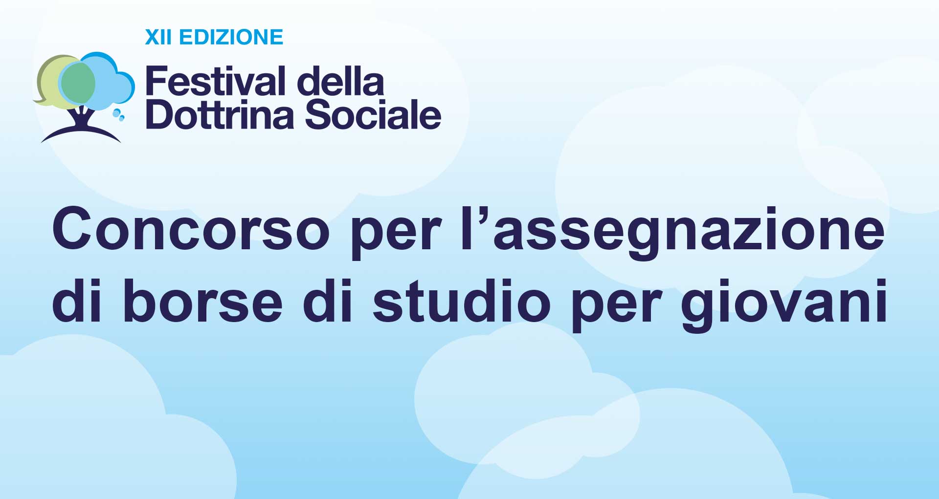 Concorso per l’assegnazione di borse di studio per giovani